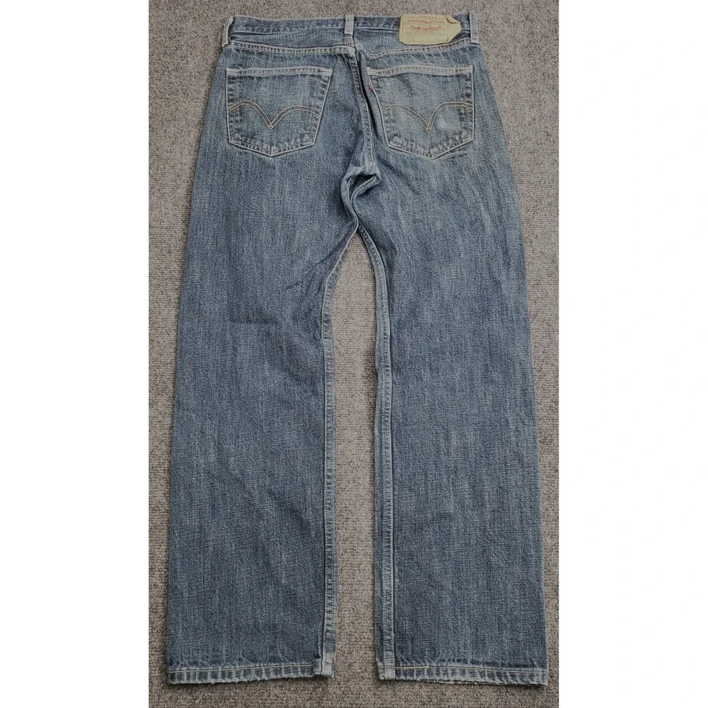Levis 501 Denim Jeans Straight Fit Mens Size 32x29 (32x32tag)